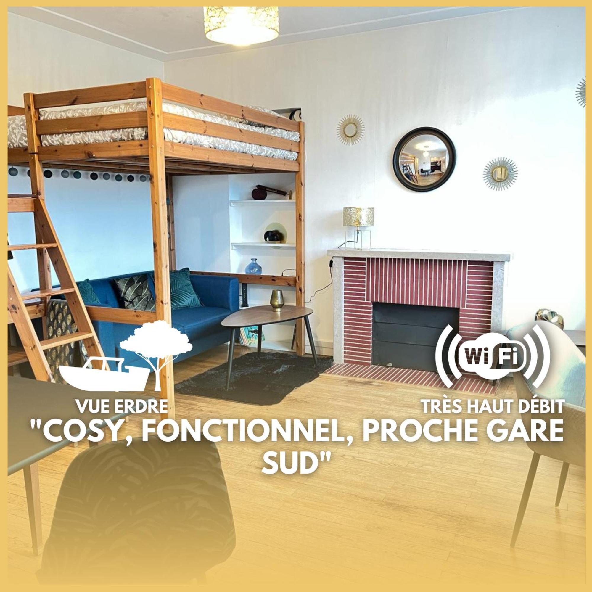 Apartamento Felix Vue Erdre & Cite Des Congres / Gare Sud Nantes Exterior foto